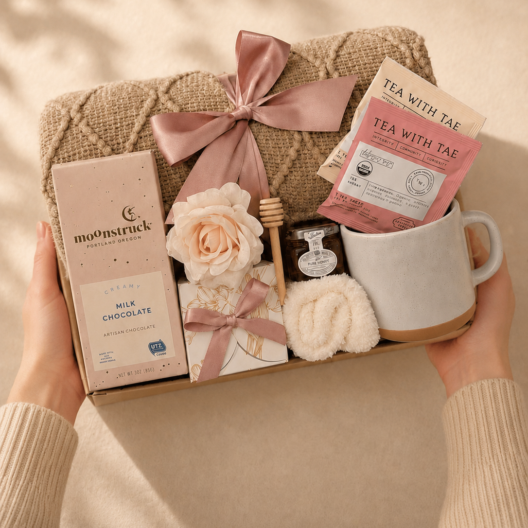 Cozy Pink Gift Box | Thoughtful Gift for Her