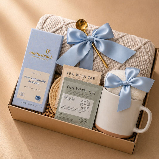 Blue Hug Gift Box | Cozy Care Package for Her