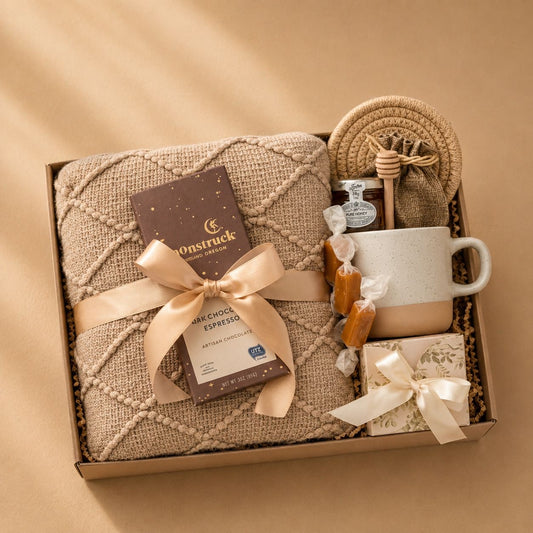 Golden Comfort Gift Box | Cozy Gift for Her