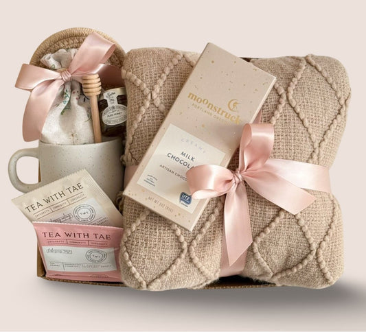 Rosy Glow Celebration Birth Flower Box